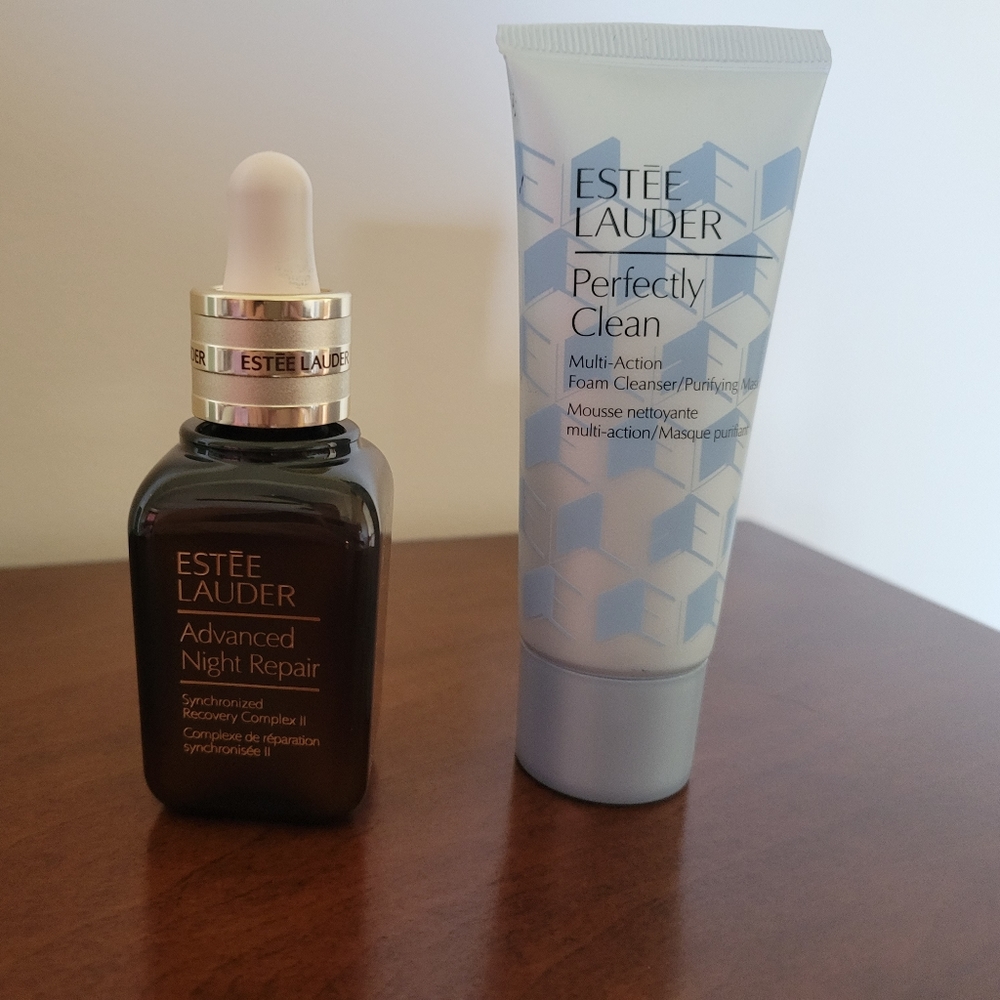 Estee Lauder Advanced Night Repair combo w/ Perfectly Clean cleanser
